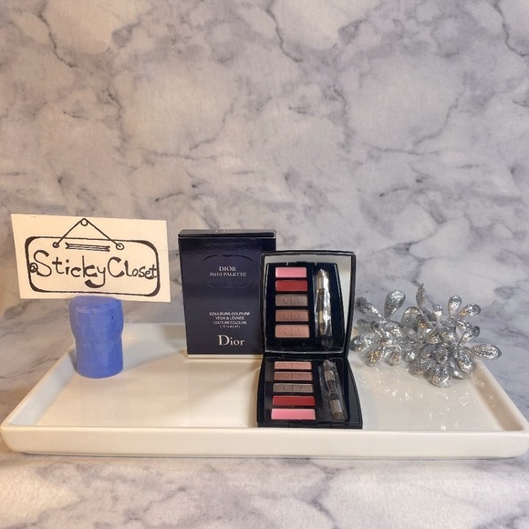 Dior Sparkling Couture Eye & Lip Palette with double-tip Brush, NEW - Mini - Picture 1 of 13